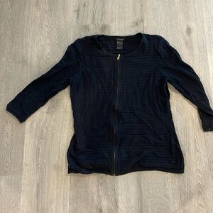 Ann Taylor Zip Up Sweater